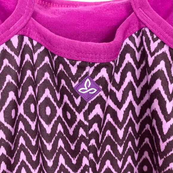 Prana Womens Cora Ikat Tank Dress Violet Sol Purple Built In Bra A-Line Size XS - Picture 9 of 11